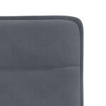 vidaXL Chaises à manger lot de 6 gris foncé velours