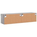 vidaXL Meubles TV avec lumières LED 2 Pièces sonoma gris 60x30x30 cm