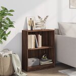 vidaXL Bibliothèque Chêne marron 60x24x76 cm Bois d'ingénierie