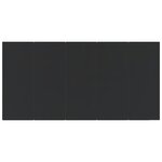 vidaXL Ensemble à manger de jardin 9 Pièces noir résine tressée et acier