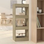 vidaXL Bibliothèque/séparateur de pièce chêne sonoma bois d'ingénierie