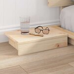 vidaXL Cadre de lit Marron 135 x 190 cm bois