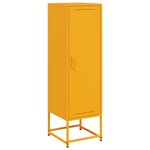 vidaXL Buffet jaune moutarde 36x39x123 cm acier