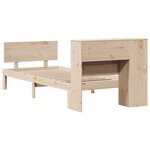 vidaXL Lit bibliothèque sans matelas 90x200 cm bois de pin massif