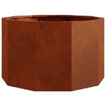 vidaXL Jardinière Rouillé 60 x 60 x 35 cm