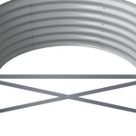 vidaXL Lit surélevé de jardin Acier galvanisé 296x80x36 cm Vert