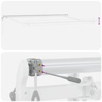 vidaXL Auvent Rétractable 500 × 350 cm Multicolore