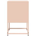 vidaXL Tables de chevet 2 Pièces rose 36x39x60 5 cm acier