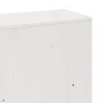 vidaXL Cadre de lit sans matelas blanc 200x200 cm bois massif de pin