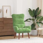 vidaXL fauteuil Vert clair 69 x 74 x 93 cm Velours