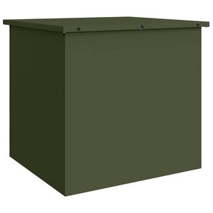vidaXL Boîte de Rangement Extérieure Vert olive 55 x 50 5 x 50 cm