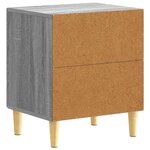vidaXL Table de chevet 2 pièces Sonoma gris 43 x 34 5 x 50 cm