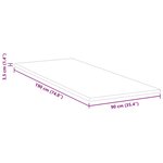 vidaXL Coussins de Matelas Blanc 90 x 190 cm