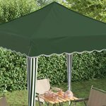 vidaXL Tente de fête pop-up 195 x 195 x 245 cm Vert Tissu Oxford