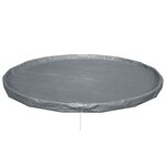Bestway Couverture de piscine Ø6 71 m Rond Polyester Gris