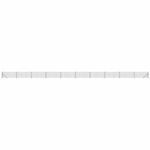 vidaXL Clôture en treillis métallique avec bride anthracite 0 8x25 m