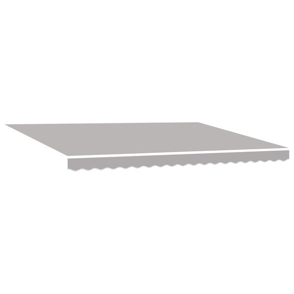 vidaXL Tissu de remplacement pour auvent pour cadre de 4 5x3 m gris clair