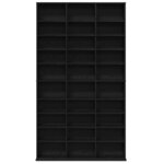 vidaXL Meuble CD Chêne noir 101 x 23 x 177.5 cm Bois d'ingénierie