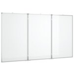 Tableau magnétique panneau écriture école maison bureau pliable 150 x 100 x 1 7 cm aluminium 02_0045521