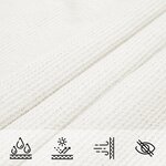 vidaXL Voile d'ombrage 160 g/m² Blanc 3x4 5 m PEHD