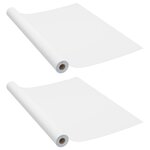 vidaXL Films autoadhésifs pour meubles 2 Pièces Blanc 500x90 cm PVC