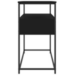 vidaXL Table console noir 100x40x75 cm bois d'ingénierie