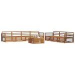 vidaXL Ensemble de canapés d'extérieur 8 pc Naturel