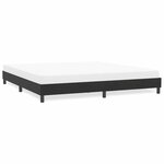 vidaXL Cadre de lit sans matelas noir 180x210 cm velours