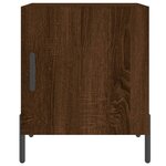 vidaXL Table de chevet chêne marron 40x40x50 cm bois d’ingénierie