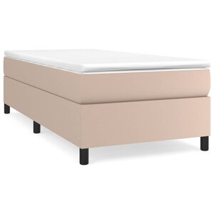 vidaXL Cadre de lit Cappuccino 90x190 cm Similicuir