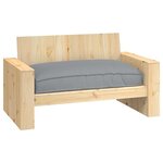 vidaXL Coussin de palette gris 120x80x12 cm en tissu Oxford