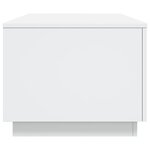 vidaXL Table basse avec lumières LED blanc 90x50x40 cm