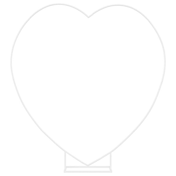 vidaXL Arche de mariage Blanc 195 x 35 x 211 cm Acier