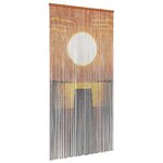 vidaXL Rideau de porte anti-insectes multicolore 200 x 100 cm Bambou