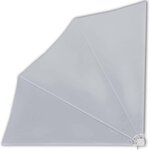 vidaXL Auvent latéral pliable de balcon Gris 140x140 cm