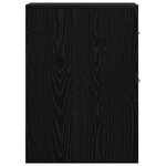 vidaXL Meuble de salle de bain fin Chêne noir 22 x 44 x 61.5 cm