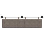 vidaXL Tête de lit suspendue Gris PU antique