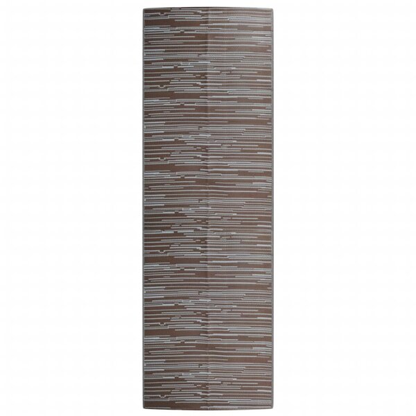 vidaXL Tapis d'extérieur marron 80x250 cm PP