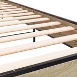 vidaXL Cadre de lit sans matelas chêne sonoma 90x200 cm