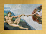 Monnaie CREATION OF ADAM Cappella Sistina 1/200 Oz Or 2$ Tokelau 2022
