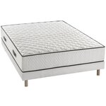 Ensemble matelas équilibré + sommier 160 x 200 x 24 cm - Ressorts - 7 zones
