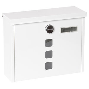 Boîte aux Lettres en Acier  Chance E7101  Serrure Couverte  Blanc