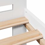 vidaXL Cadre de lit sans matelas blanc 140x200 cm bois de pin massif