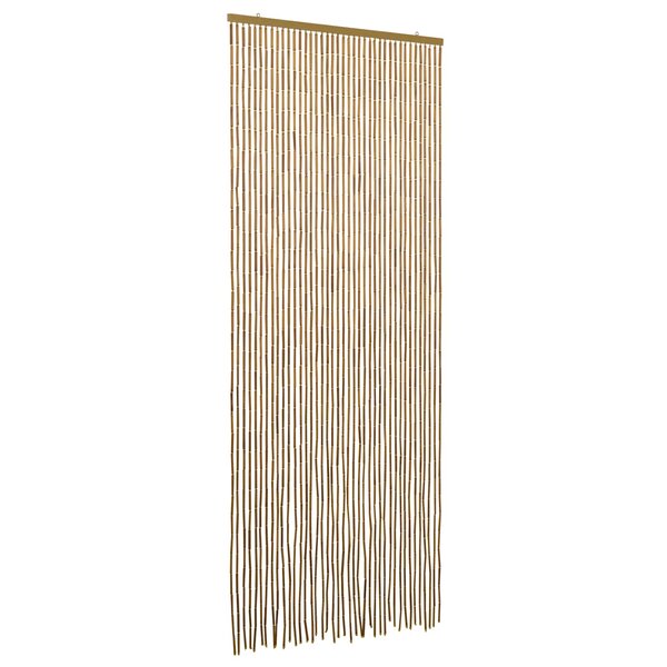 vidaXL Rideau de porte anti-insectes multicolore 90 x 200 cm Bambou