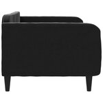 vidaXL Lit de repos noir 100x200 cm velours