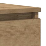 vidaXL Buffet chêne artisanal 37 5x35x99 cm bois d'ingénierie