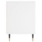 vidaXL Tables de chevet 2 Pièces blanc 40x35x50 cm bois d’ingénierie