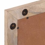 vidaXL Miroir de bain 50x70 cm bois de manguier massif et verre