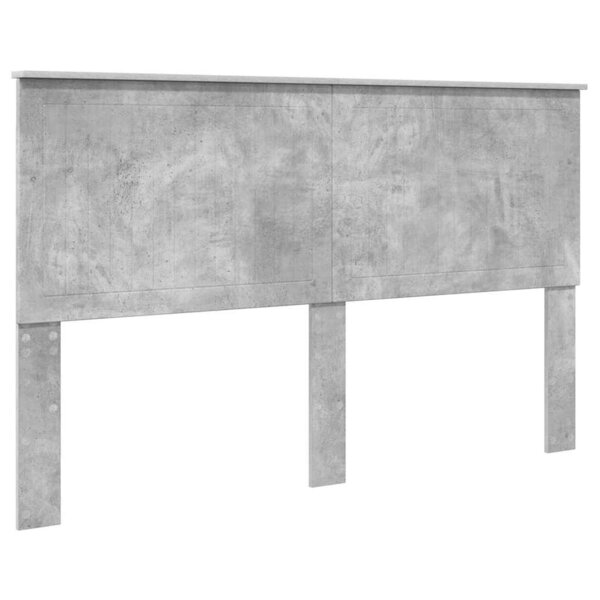 vidaXL Tête de lit Gris béton 160 cm Bois d'ingénierie