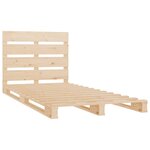 vidaXL Cadre de lit 90x200 cm Bois de pin massif